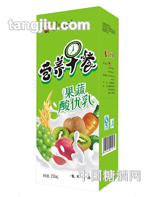 牛牛樂營(yíng)養(yǎng)早餐果蔬酸優(yōu)乳250ml