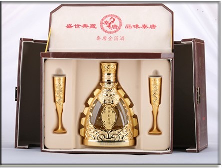 秦唐金箔酒價格2012年秦唐金箔酒40年價格