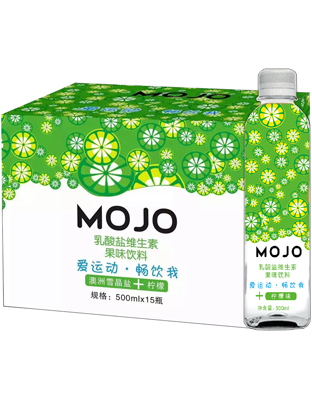 MOJO乳酸鹽維生素果味飲料-澳洲雪晶鹽+檸檬味500ml*15