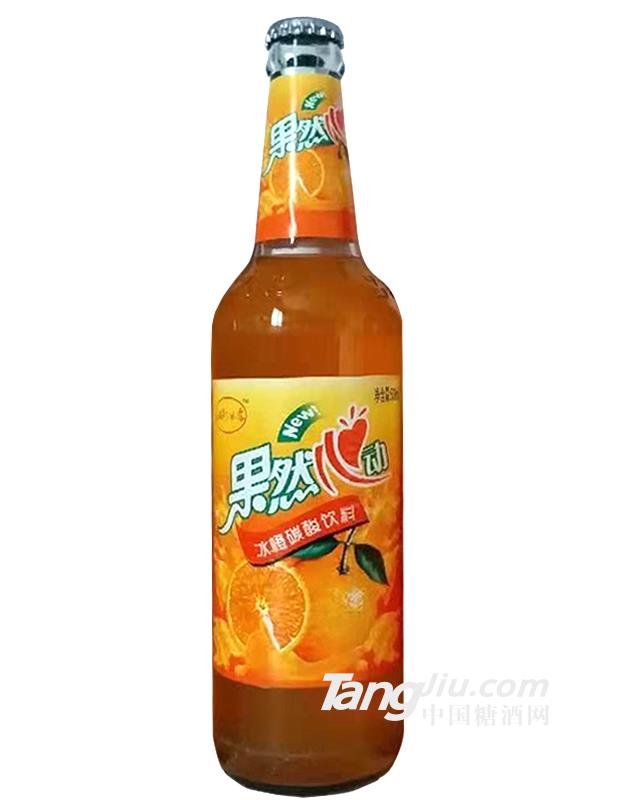 果然心動(dòng)冰橙碳酸飲料500ml