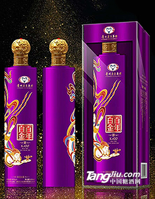 貴州茅臺(tái)集團(tuán)白金酒公司白金百年k100（紫）500ml